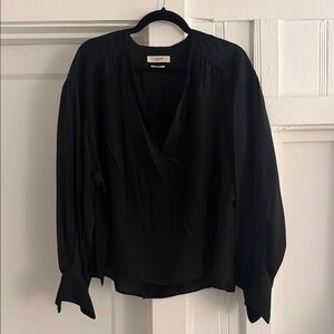 Isabel Marant Étoile Black Silk Blouse